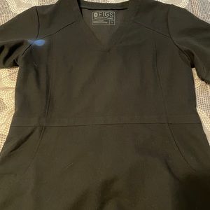 Figs Flores peplum scrub top